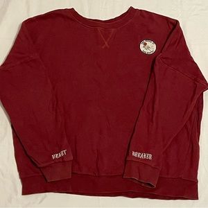 Comfortable red sweater